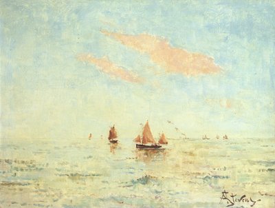 Das Meer vor Treport, ca. 1880 von Alfred Emile Stevens